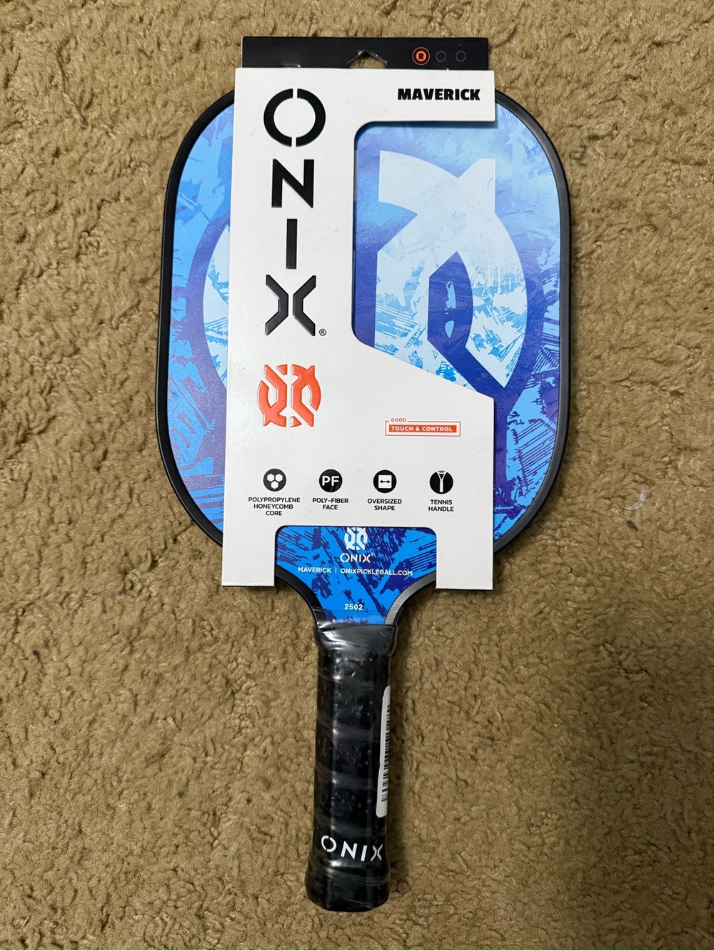 ONIX Maverick Blue Pickleball Paddle - Men's